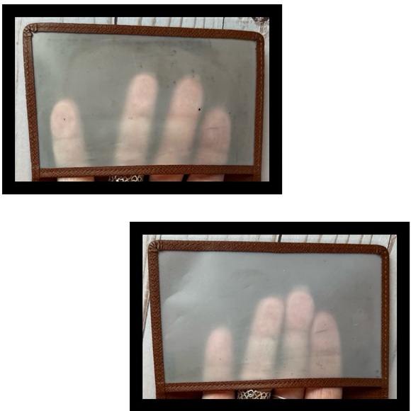 Vintage Luis Vuitton Brown Taiga Leather Card Case - Picture 7 of 10